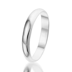 Montebello Ring Wedding - Unisex - 925 Zilver - Trouw - 3 mm -0