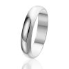 Mariage,Trouwring /Vrienschapsring in Sterling Zilver, 4mm-0