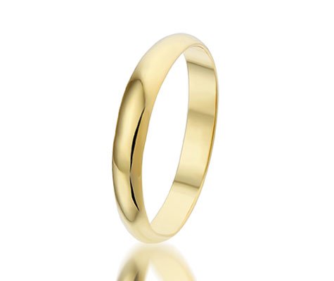 Montebello Ring Huwelijk - Unisex - 925 Zilver Verguld - Trouw - 3 mm -0