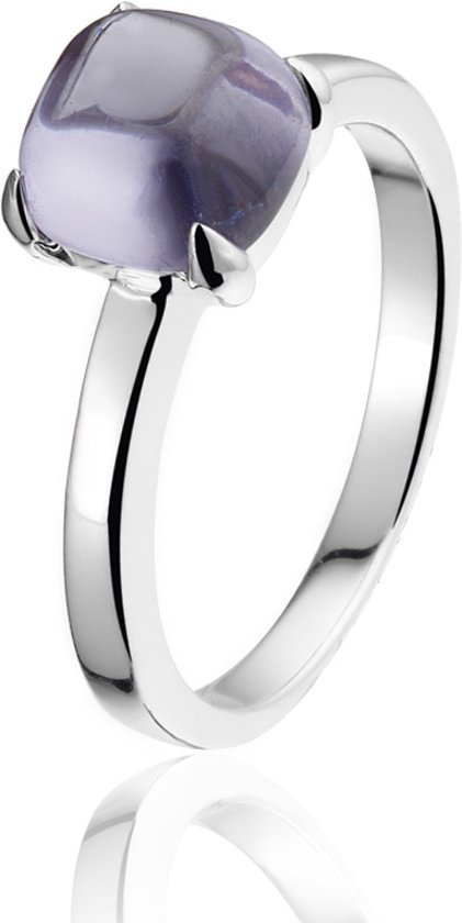 Montebello Ring Purple Accent Dames - Zilver Gerhodineerd - Zirkonia -0
