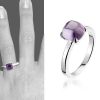 Montebello Ring Purple Accent Dames - Zilver Gerhodineerd - Zirkonia -6618