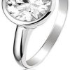 Montebello Ring Lene - Dames - Zilver Gerhodineerd - ∅10 mm-0