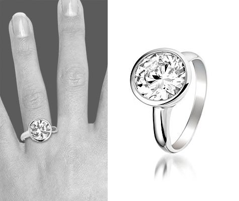 Montebello Ring Lene - Dames - Zilver Gerhodineerd - ∅10 mm-6306