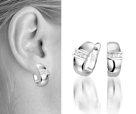 Zilveren oorbellen Prue - Montebello juwelen-0