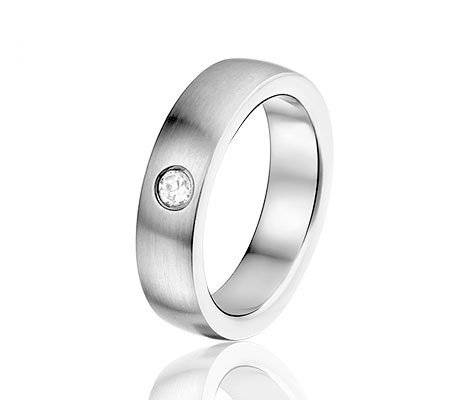 Nassau edelstalen ring - montebello sieraden-0