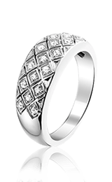 Keulen zilveren ring met zirkonia - Amanto Juwelen -0