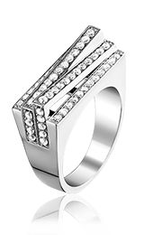 Kortrijk zilveren ring met zirkonia - Amanto Juwelen -0