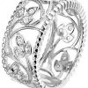 Montebello Ring Silver Flowers - Dames - Zilver Gerhodineerd - Bloem-0