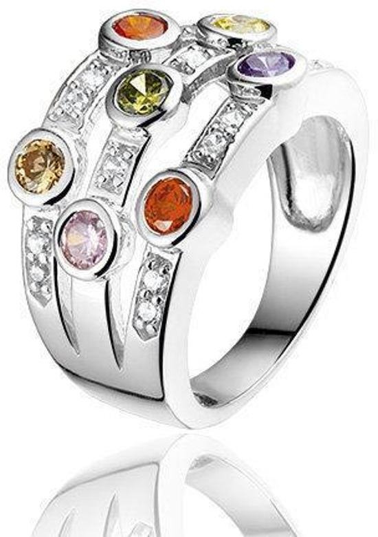 Fancy Colors zilveren ring - montebello sieraden-0