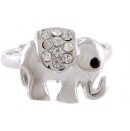 Elephant ring, metalen fantasie ring - Amanto Kids sieraden-3591