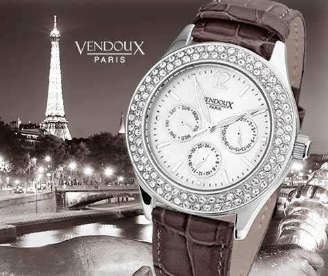 Grasse, horloge uit edelstaal - Vendoux Exclusive-0