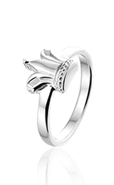 Queen ring, zilveren ring - amanto kinderjuwelen-0
