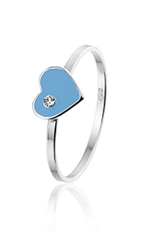 Queeny ring, zilveren ring - amanto kinderjuwelen-0