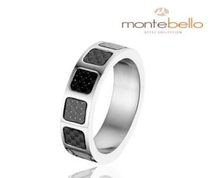 Montebello Ring Marco - Heren - 316L Staal - Carbon - 7 mm-4924