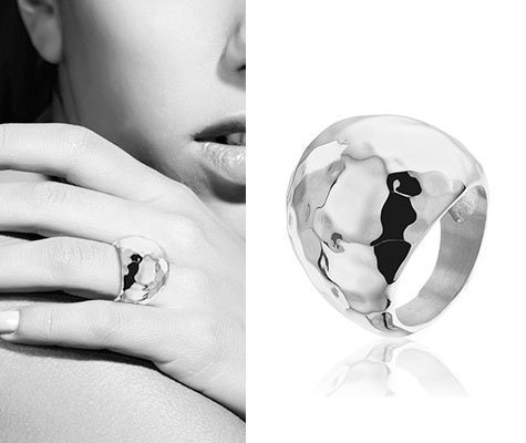 Gaga, edelstalen ring - New Bling-0
