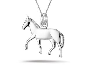 Montebello Ketting Pony - 925 Zilver Gerhodineerd - Paard - 20x18mm - 45cm-0