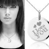 Love You S, zilveren hanger met ketting - Montebello juwelen-0