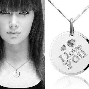 Love You S, zilveren hanger met ketting - Montebello juwelen-0