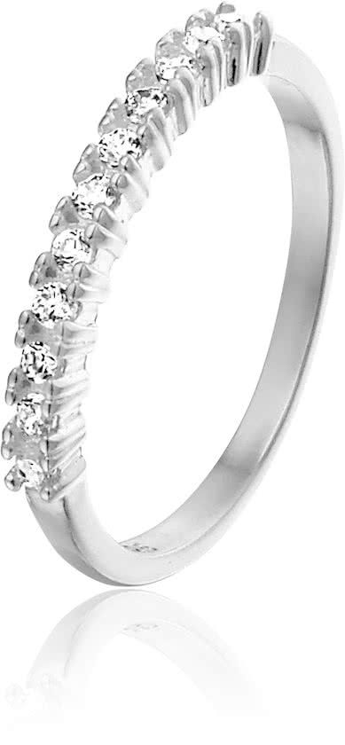 Naninda, zilverkleurige edelstalen ring - Montebello juwelen-0
