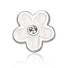 Montebello Bedel Flower White - Dames - Metaal - Emaille - ∅12 mm-0