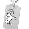 Montebello Ketting Boogschutter - Unisex - 316L Staal - Horoscoop - Dogtag - 50 x 22 mm - 50 cm-0