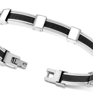 Amanto Armband Addis - Heren - 316L Staal - Rubber - 9 mm - 21 cm-11694