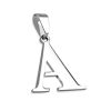 Amanto Ketting Letter A - Heren - 316L Staal - Alfabet - 23 x 25 mm - 60 cm-0