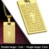 Amanto Ketting Amdy - Heren - 316L Staal - Tekst - Dogtag - 56 cm-11965