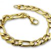 Amanto Armband Basim Gold - Heren - 316L Staal Goud PVD - 9 mm - 20 cm-0