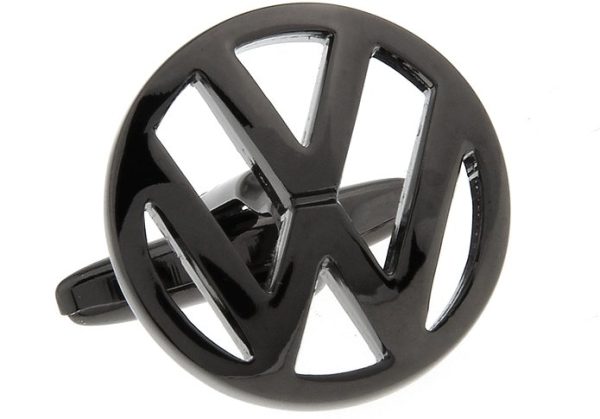 Montebello Manchetknopen Volkswagen Black - Heren - 316L Staal - Autologo - ∅ 19 mm-13338