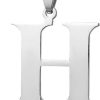 Montebello Ketting Letter H - 316L Staal - Alfabet - 20x30mm - 50cm-0