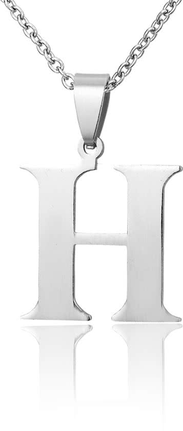 Montebello Ketting Letter H - 316L Staal - Alfabet - 20x30mm - 50cm-0