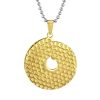 Amanto ketting Cameon Gold - Dames - 316L Staal - Rond - ∅32 mm - 50 cm-14013