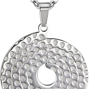 Amanto ketting Cameon - Dames - 316L Staal - Rond - ∅32 mm - 50 cm-0