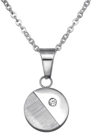 Amanto ketting Camille - Dames - 316L Staal - Zirkonia - Rond - ∅12 mm - 45 cm-0