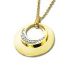 Montebello Ketting Bouke - Dames - 316L Staal Goud PVD - Zirkonia - ∅30 mm - 50 cm-0