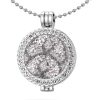 Montebello Ketting Aleyna G - Dames - Staal - Messing - Zirkonia - ∅35 mm - Coin - 3-delig - 80 cm-0