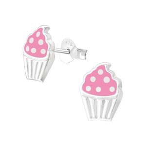 Princess Oorbellen Axis Pink - Meisjes - 925 Zilver - Cupcake - 7 x 10 mm-0