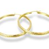 Amanto Oorbellen Dessy Gold Small - Dames - 316L Staal Goud PVD - Oorring - 3 x 33 mm-0