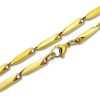 Amanto Ketting Djem Gold - Dames - 316L Staal Goud PVD - 3 mm - 55 cm-0