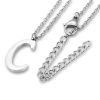 Amanto Ketting C - Unisex - 316L Staal - Letter - 19 x 9 - 50 cm-0