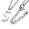 Amanto Ketting S - Unisex - 316L Staal PVD - Letter - 19 x 8 - 50 cm-0