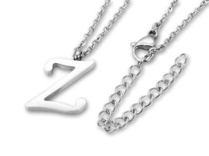 Amanto Ketting Z - Unisex - 316L Staal PVD - Letter - 18 x 13 - 50 cm-0