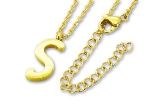 Amanto Ketting S Gold - 316L Staal PVD Verguld - Letter - 19x8mm - 50cm-0