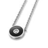 Amanto Ketting Efia - Dames - 316L Staal PVD - Rond -Zirkonia - ∅12 mm - 48 cm-0