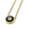 Amanto Ketting Efia Gold - Dames - 316L Staal Goud PVD - Rond -Zirkonia - ∅12 mm - 48 cm-0