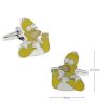 Amanto Manchetknopen Homer - 316L Staal PVD - Simpsons - 16x19mm-22264