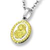 Amanto Ketting Emira Gold - Unisex - 316L Staal PVD - Maria - 20x14 mm - 45 cm-0