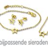 Amanto Ketting Emgre Gold - Dames - 316L Staal Goudkleurig PVD - Ster - ∅8 mm - 45+5 cm-21956
