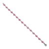 Amanto Armband Ester - Dames - 316L Staal - Kwaad Oog- Roze - 19 cm-0